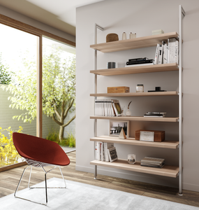 Bookcase (1-Module) . Available In 5 Widths And 5 Beautiful Wood-Grain Melamines