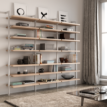 Bookcase (3-Module) . Available In 5 Widths And 5 Beautiful Wood-Grain Melamines