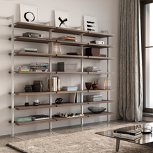 Bookcase (3-Module) . Available In 5 Widths And 5 Beautiful Wood-Grain Melamines