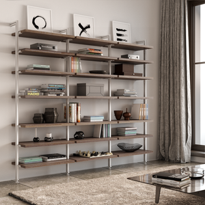 Bookcase (3-Module) . Available In 5 Widths And 5 Beautiful Wood-Grain Melamines