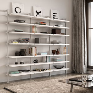 Bookcase (3-Module) . Available In 5 Widths And 5 Beautiful Wood-Grain Melamines