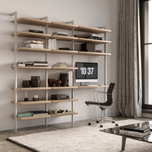 Computer Modular Wallunit (3 Modules) Available In 5 Widths And 5 Beautiful Wood-Grain Melamines