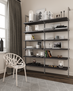 Bookcase (2-Module) . Available In 5 Widths And 5 Beautiful Wood-Grain Melamines