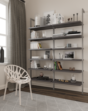 Bookcase (2-Module) . Available In 5 Widths And 5 Beautiful Wood-Grain Melamines