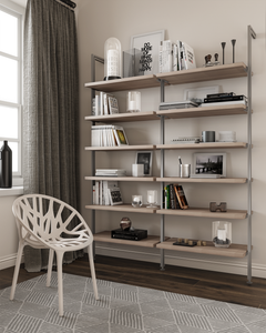 Bookcase (2-Module) . Available In 5 Widths And 5 Beautiful Wood-Grain Melamines