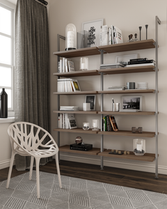 Bookcase (2-Module) . Available In 5 Widths And 5 Beautiful Wood-Grain Melamines