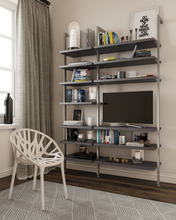 TV Modular Entertainment Centers (2 Modules) Available In 5 Widths And 5 Beautiful Wood-Grain Melamines