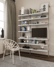 TV Modular Entertainment Centers (2 Modules) Available In 5 Widths And 5 Beautiful Wood-Grain Melamines