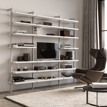 TV Modular Entertainment Centers (3 Modules) Available In 5 Widths And 5 Beautiful Wood-Grain Melamines